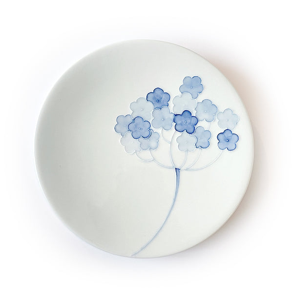 Assiette « Bleu et Blanc » en porcelaine - Angélique
