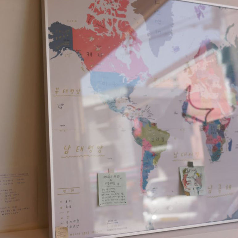 Carte du monde illustrée